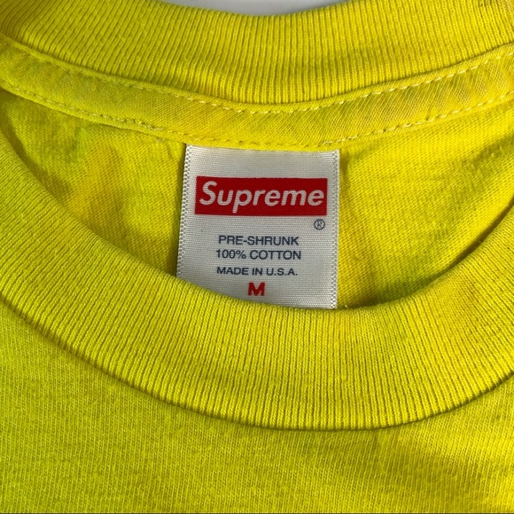 Supreme Yellow Mens Medium Size Cat in the Hat Collectable Graphic Tee Shirt - Picture 3 of 5